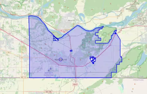 Abbotsford City Map