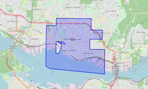North Vancouver City Map