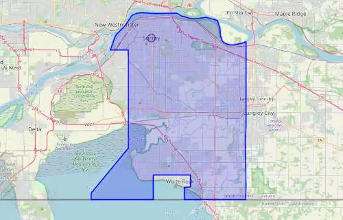 Surrey City Map