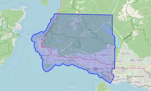 West Vancouver City Map